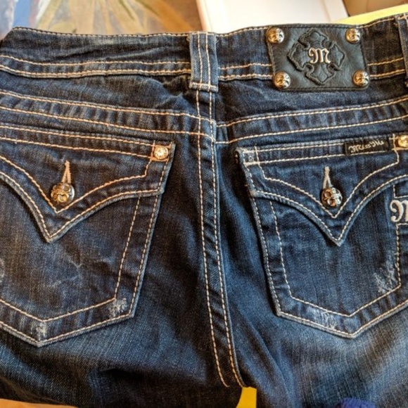 Miss Me Jeans Skinny Straight Distressed Jeans 29 - Picture 8 of 8